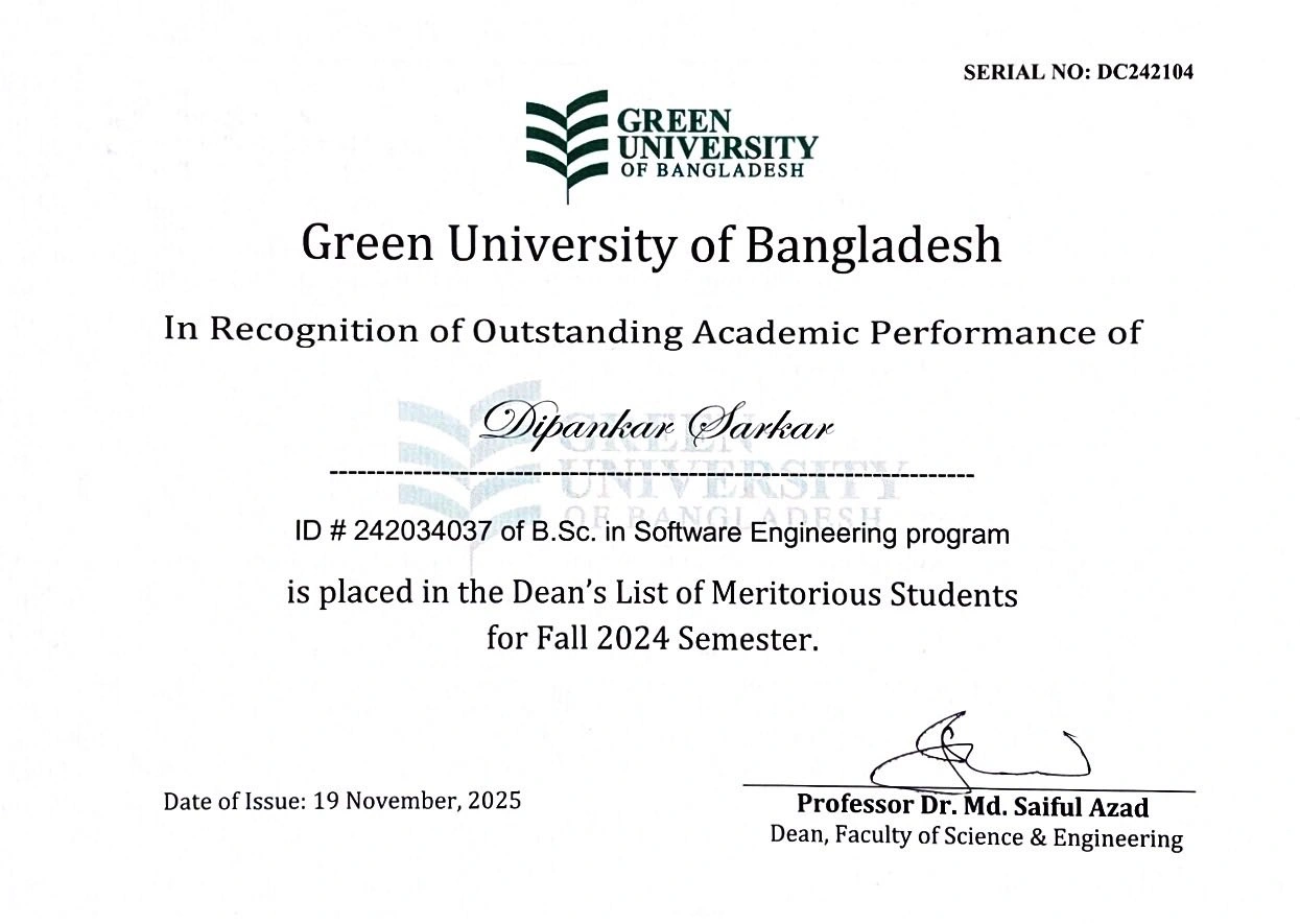 Dean's Award