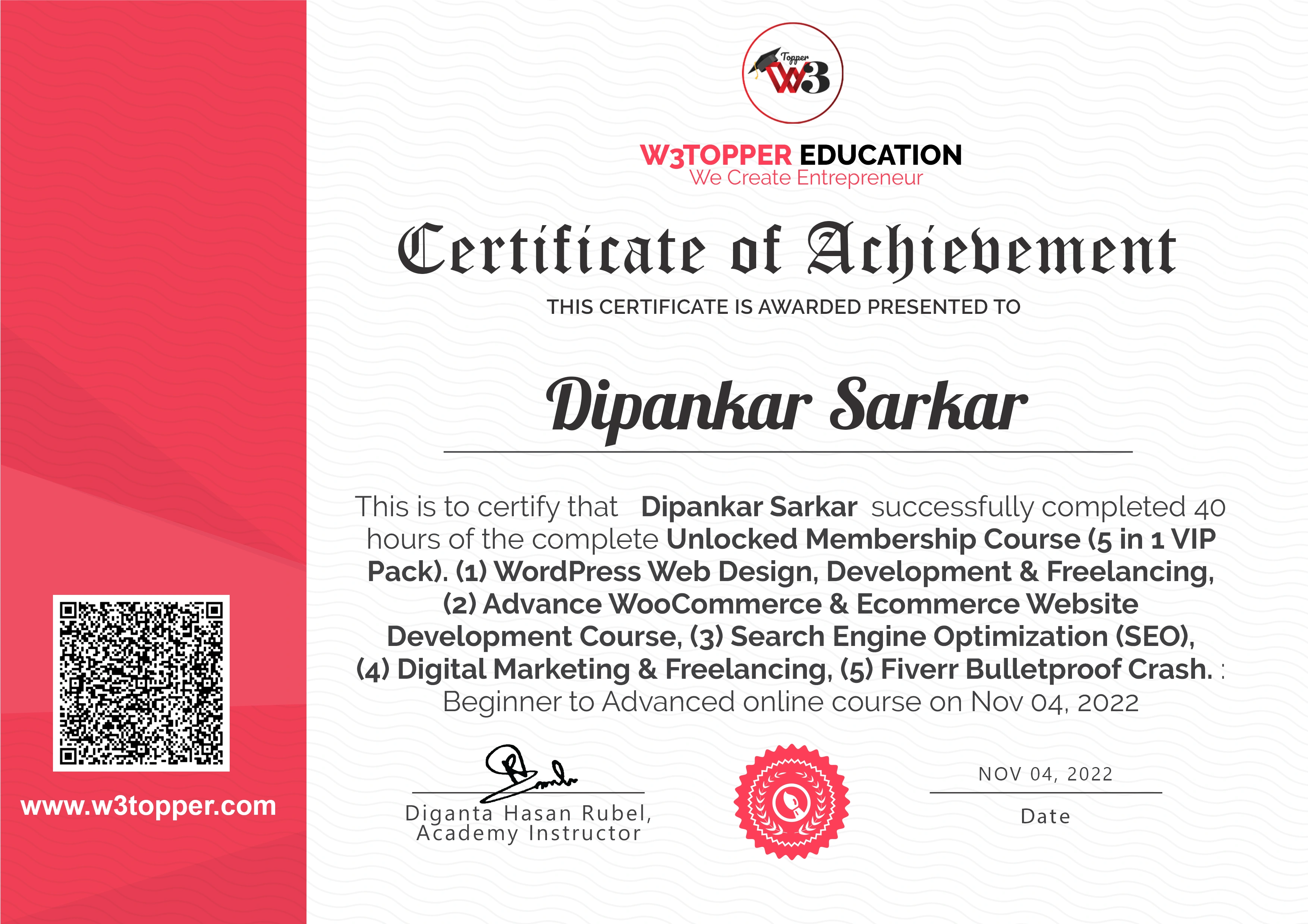 WordPress W3Topper